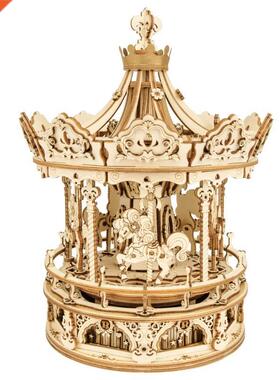 Robotime Rokr Music Box 3D Wooden Puzzle Game Assembly Model