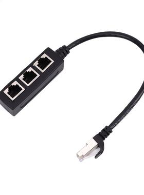 3 in 1 RJ45 Splitter LAN Ethernet Network RJ45 Connector Ext