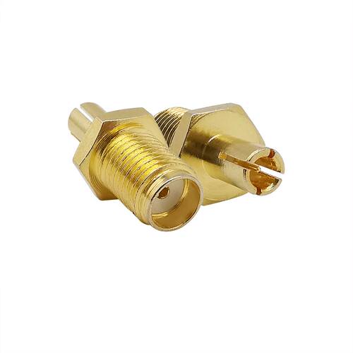 2Pcs Gold plated SMA Female Jack to TS9 Male Plug Straig R