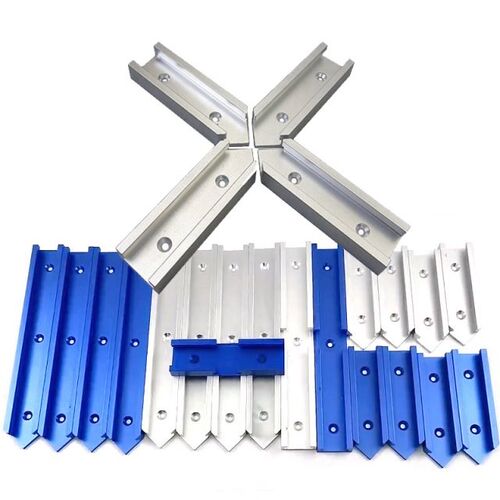 Woodworking T Slot Cross Connector Guide Rail Track Intersec
