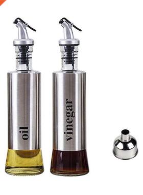 300ML Oil & Vinegar Bottle Set, 2 Pcs Olive Oil Dispense