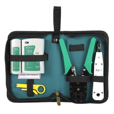 5pcs Ethernet Cable Tester RJ45 Kit Crimper Crimping Tools P