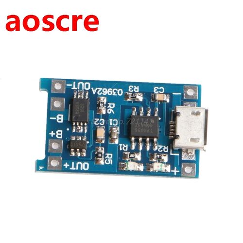 1PC Micro 5V 1A USB 18650 Lithium Battery Charging Board Mod
