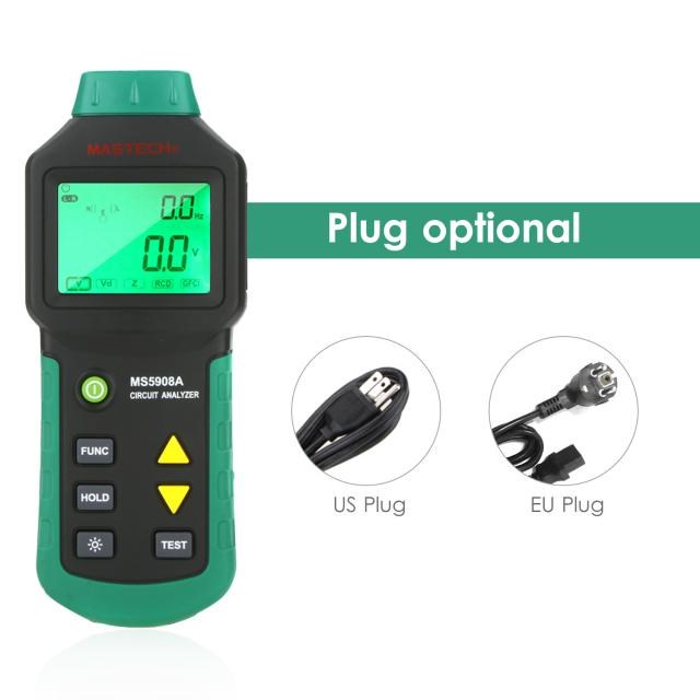 MASTECH MS5908C Digital LCD Circuit Analyzer Tester With Vol