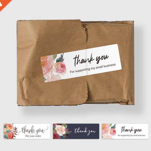 40pcs Flower Thank You Stickers Seal Labels Thank You For Su