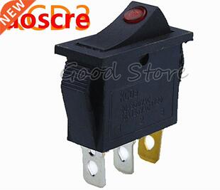 Hong-Dian KCD3 On-Off 3Pin DP Latching SP Red Dot LED Fo