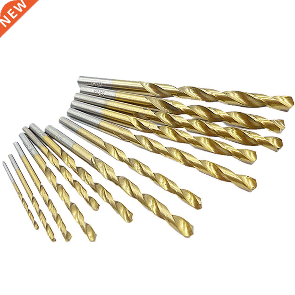 13pcs Carpentry Hss Twist Drill Bit Set 1.5-6.5mm Ti Metric
