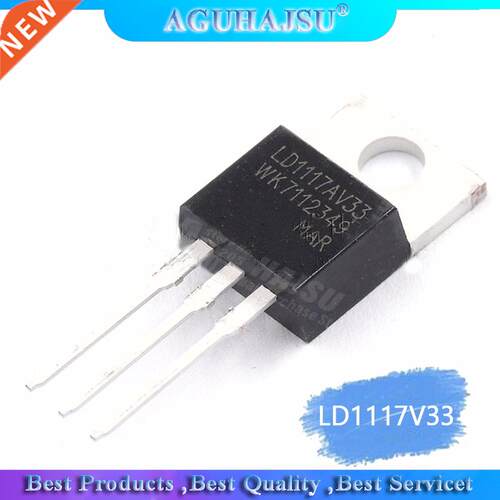 10pcs LD1117V33 TO-220 LD1117 3.3 LD1117AV33 TO220 3.3V 0.95