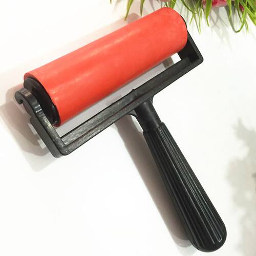 10cm Printmaking Rubber Roller Soft Brayer Craft Projects In