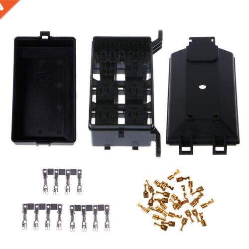 Auto Fuse Socket Box 6 Relay Holder 5 Road For Nacelle Car T