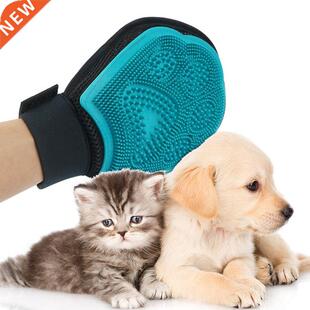 New Efficient Pet Grooming Gloves Massage Mitt Hair Removers