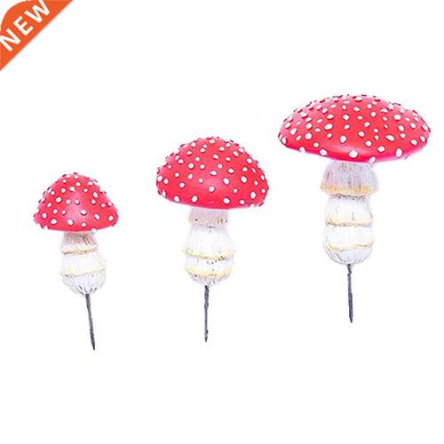 Miniature Resin Mushroom House, Mini Luminous Mushrooms Kit
