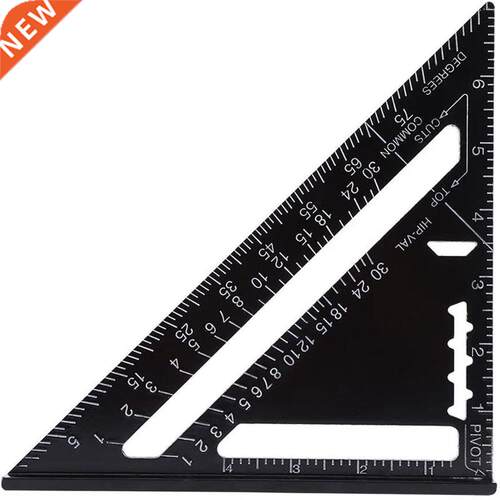 7 Inch Speed Square Layout Tool Aluminum Alloy Triple-corner