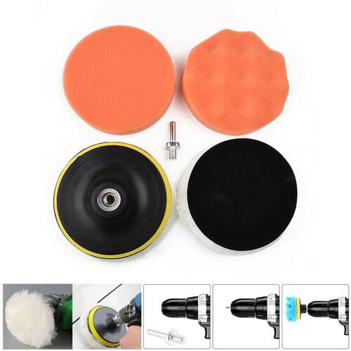 New 125mm Auto Polishing Mat Set Electric Drill Grinder Poli