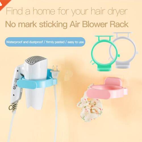 Bathroom Organizer Blower Holder Hair Dryer Corner Shelf For