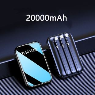20000mAh Power Bank Built in Cable Mobile Phone Charger Pow