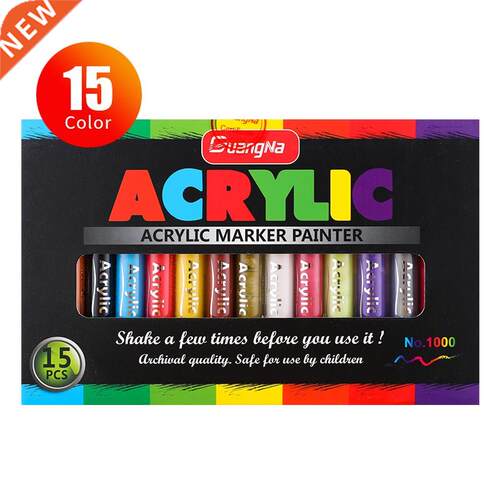 36 Colors Acrylic Paint Marker pen for Ceramic Rock Glass P