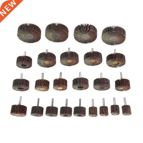 24 Pcs 6 Sizes Sanding Flap Wheel Assortment Kit Flap Wheels