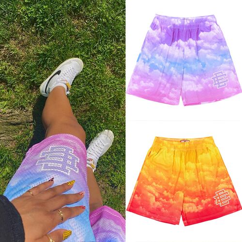 NEW Eric Emanuel EE Sky Shorts Large Basic NEW YORK CITY SKY