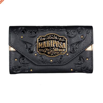 Women Wallets Long Tri-fold Wallet Purse Fresh Leather Femal