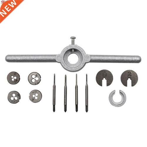 Mini HSS Metric Taps Dies Wrench Handle Kit M1-M1.6 Screw Th