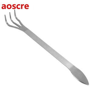 Bonsai Tree Tool Stainless Steel Root Rake 3-Prong Loosen So