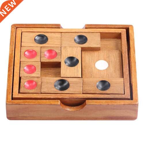 Classical Wooden Slide Escape Puzzle Brain Teaser Chinese Hu