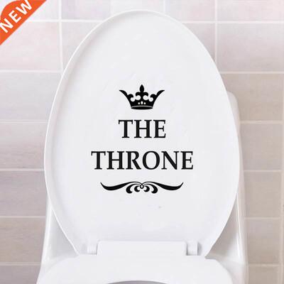 Creative Vinyl THE THRONE Funny Interesting Toilet Wall Stic