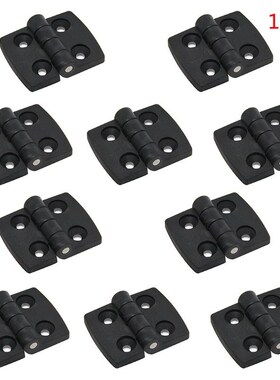 10PCS Black Plastic Door Bearing Butt Hinges Cabinet Drawer