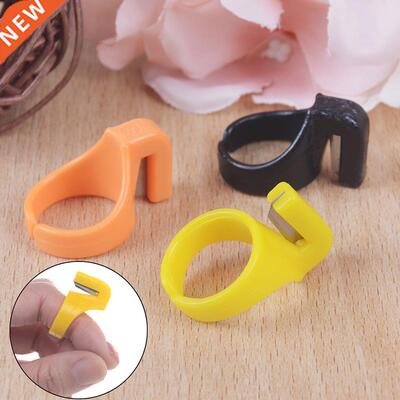 3pcs Plastic Sewing Thimble Ring with Blade Finger Thimble T