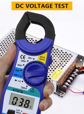 Digitl Clmp Meter Multimeter Voltge Tester Mesures C/ D