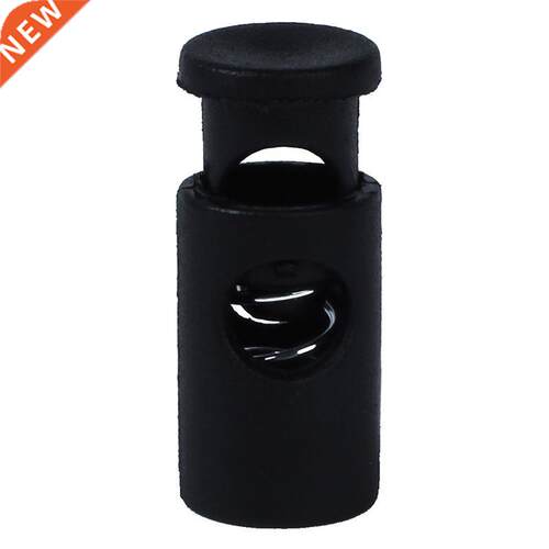 Black Toggle Spring op Single Hole Rope Cord Locks 20 Pcs