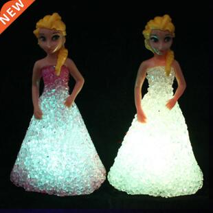 1 PCS Kids Toy Elsa Anna Sofia LED Corful Lights gradient