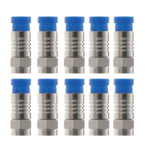 10 Pcs F Type RG6 Coaxial Connector O-Ring 75-5 Compression