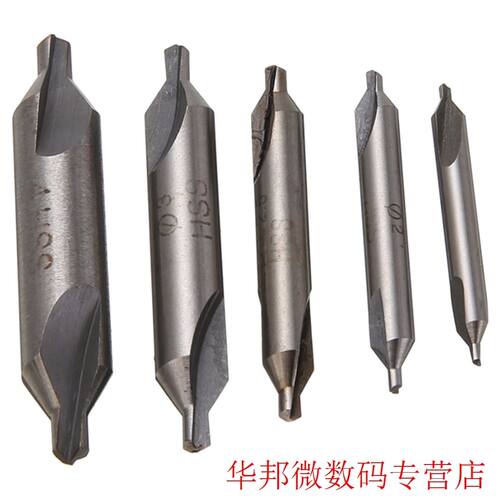 1.5mm 2mm 2.5mm 3mm 4mm 5pcs HSS Combined Center Drills Bits