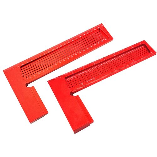 Carpenter Square Hole Marking Guage Aluminum Alloy Ruler Sc
