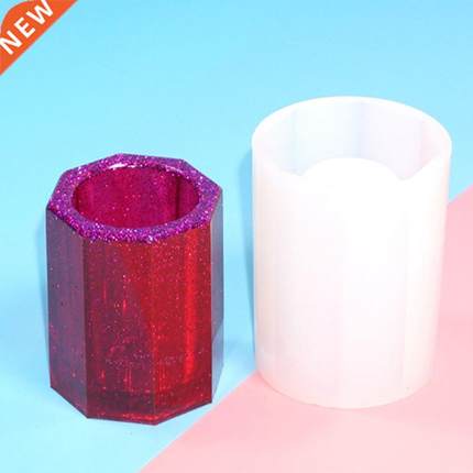 Silicone Mold Epoxy Resin DIY Pen Container Organizer Square