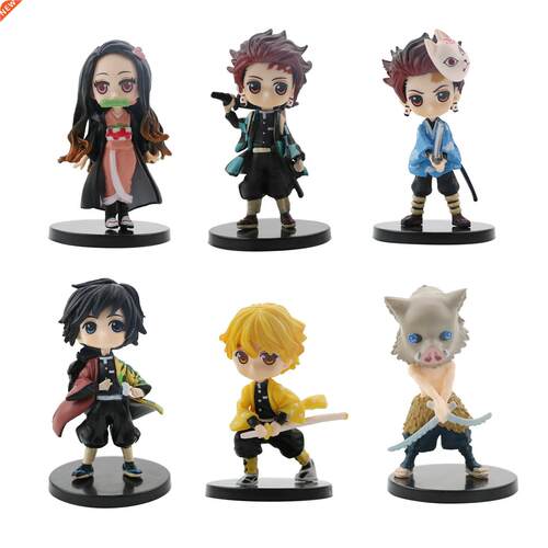 Demon Slayer Figure 6pcs/Set 7.5cm Anime Figure Kimetsu No Y