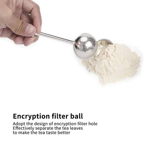 Stainless Steel Kitchen Handheld Screen Mesh Strainer Flour