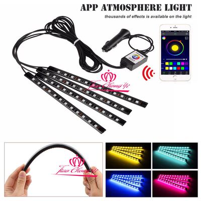 4strip 12 LED Car Atmosphere RGB Phone App Music Control Str