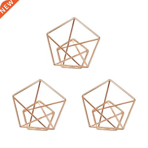 3PCS Metal Plant Stand Geometric Metal Plants Stand Elegant
