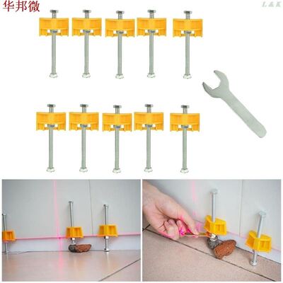 10pcs Tile Locator Wall Tiles Regulator Height justment Po