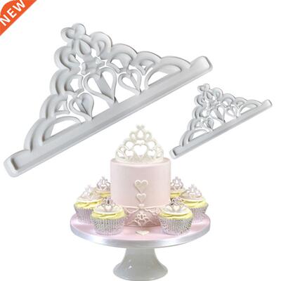2pcs Crown Plastic Fondant Cutter Cake Mold Fondant Cupcake
