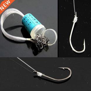 50 Pcs/Set Carbon Steel Fishing Hook Roll Feeder Fishhook Ca