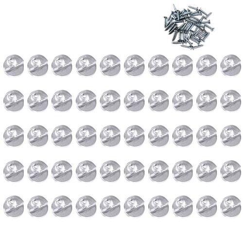 50Pcs Bathroom Mirror Fixed Accessories Advertising Plate Gl