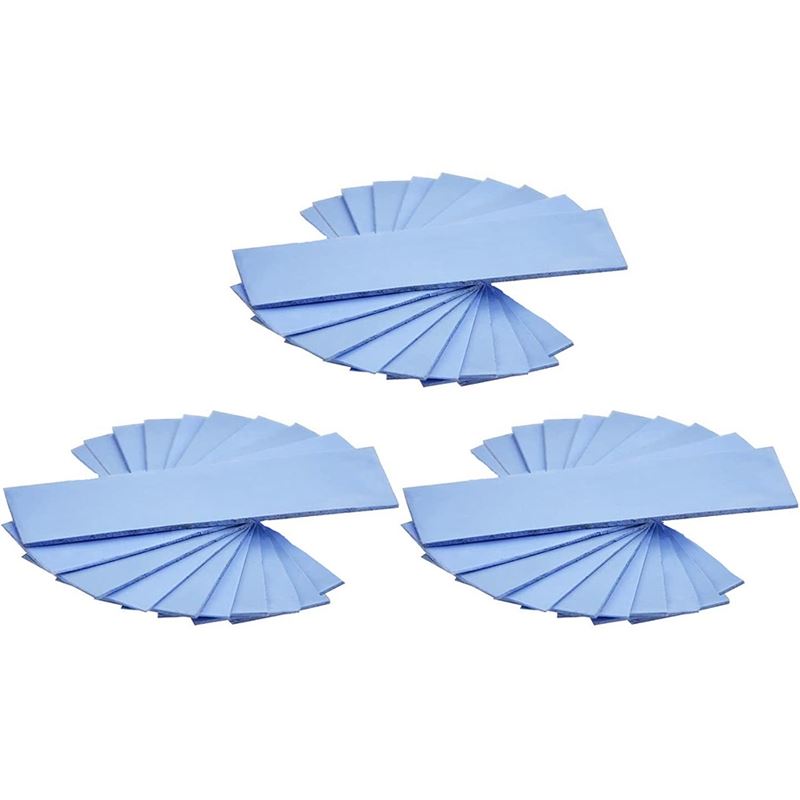 30Pcs 67 x 20 mm Silicone Thermal Pad Reusable Conductive ,T