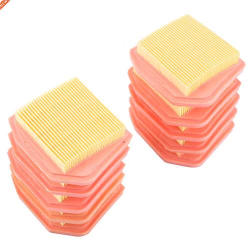 10Pcs Durable Grass Trimmer Air Filter Cleaner Lawn Mower Re