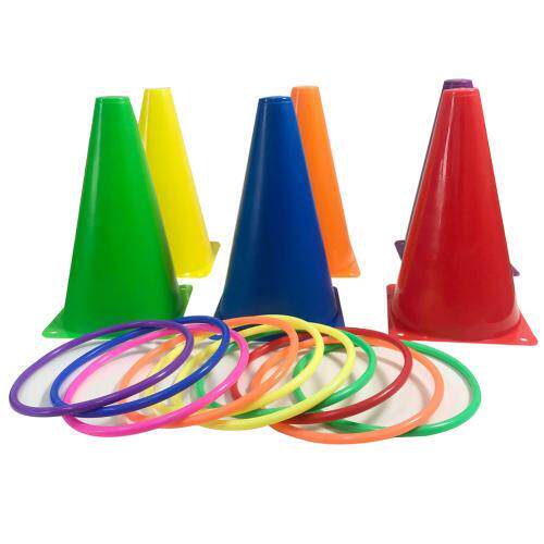 Hoop Ring Toss Plastic Ring Toss Quoits Garden Pool Toy Out