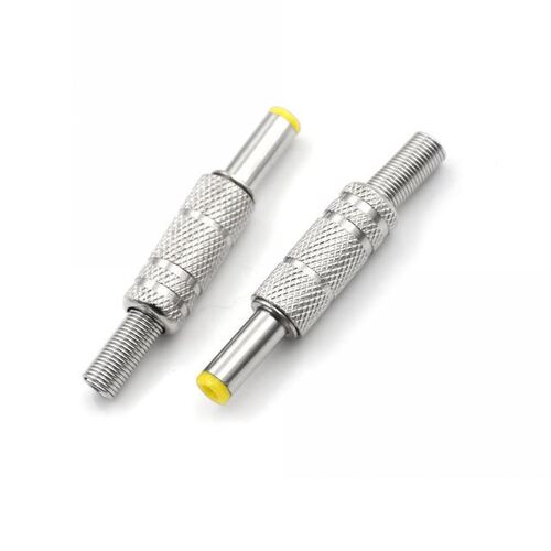 One Piece Metal DC Power Male Plug Jack Adapter Connector Pl