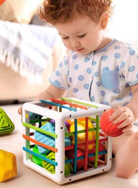 New Colorful Shape Blocks Sorting Game Baby Montessori Learn